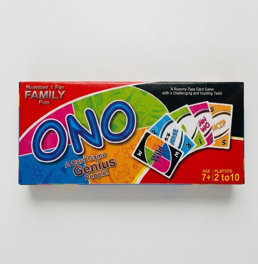 ONO Card Game Set – Family Night Matching & Action Card Game (Ages 7+)