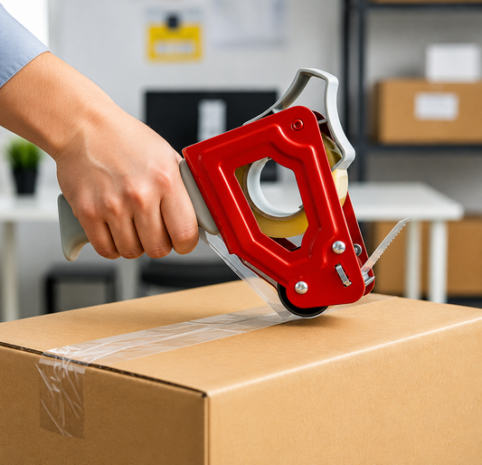 DL 15002 Handheld Tape Cutter / Dispenser - Heavy Duty Packing Tape Gun