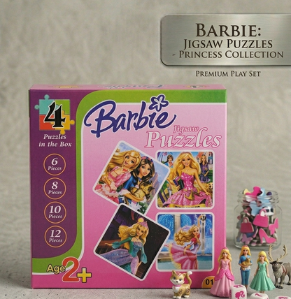 Premium 4-in-1 Jigsaw Puzzle Collection | Multiple Cartoon Characters
