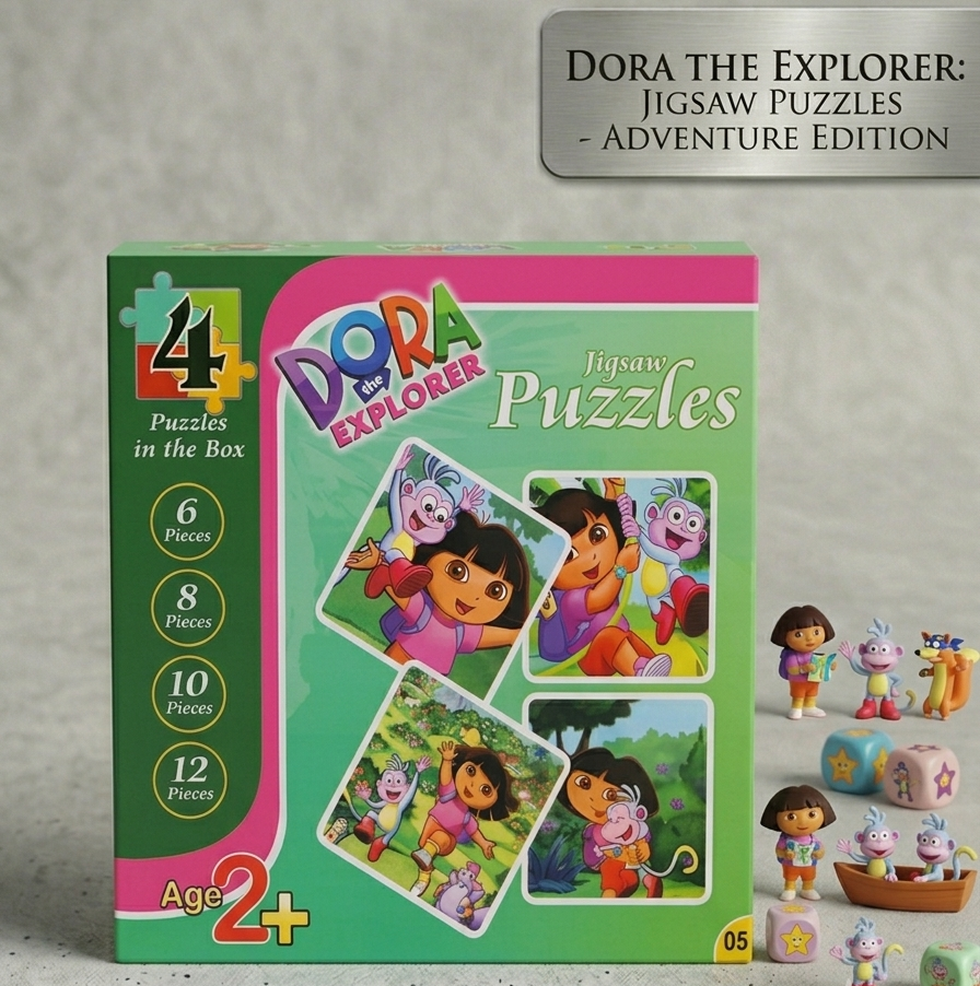 Premium 4-in-1 Jigsaw Puzzle Collection | Multiple Cartoon Characters