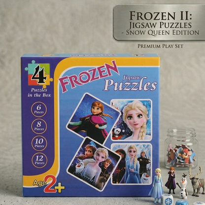 Premium 4-in-1 Jigsaw Puzzle Collection | Multiple Cartoon Characters