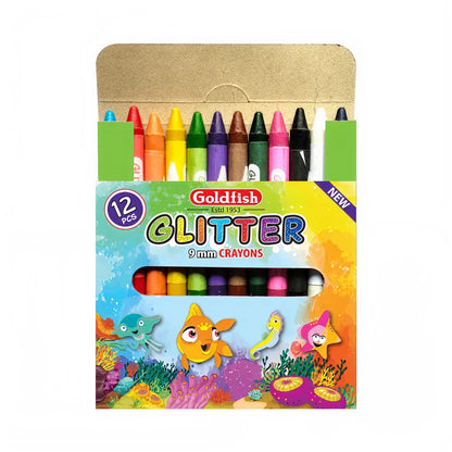 Goldfish 12 Glitter Crayon - Image 2