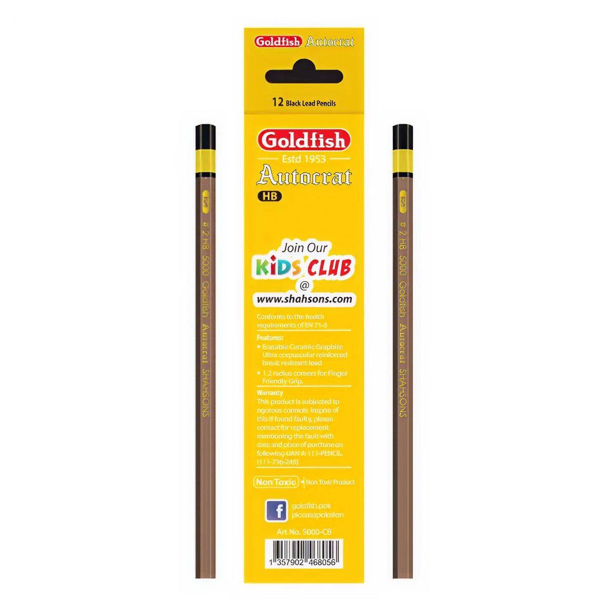 Goldfish Autocrat 12 Pcs HB Pencils - Image 2
