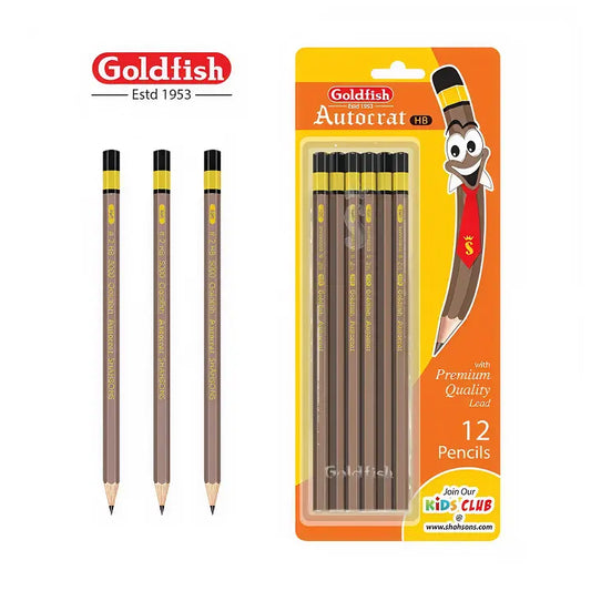 Goldfish Autocrat 12 Pcs HB Pencils Blister Pack - Image 1