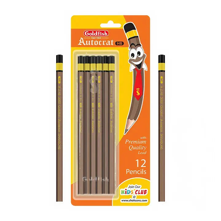 Goldfish Autocrat 12 Pcs HB Pencils Blister Pack - Image 3