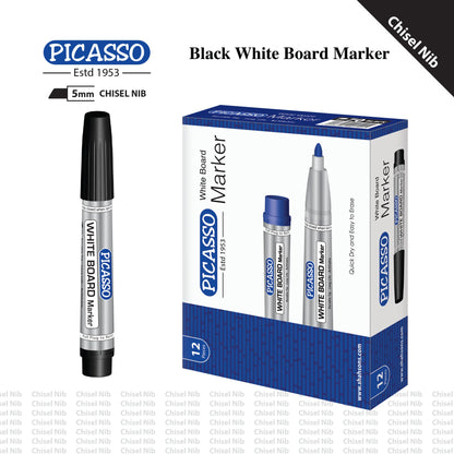 Picasso W/Board Marker Chisel Nib - Black