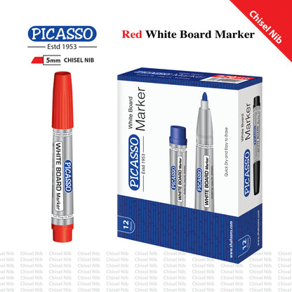 Picasso W/Board Marker Chisel Nib - Red