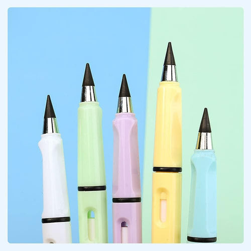 Everlasting Inkless Metal Pencil – Infinite Writing Eternal Pencil | Reusable HB Pencil for Students, Artists & Office\