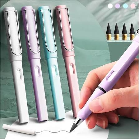 Everlasting Inkless Metal Pencil – Infinite Writing Eternal Pencil | Reusable HB Pencil for Students, Artists & Office\