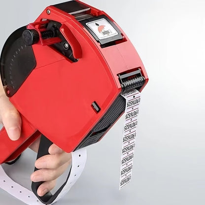 Premium Handheld Price Label Gun with 10 FREE Price Label Rolls & Ink Roller – Retail Pricing Machine